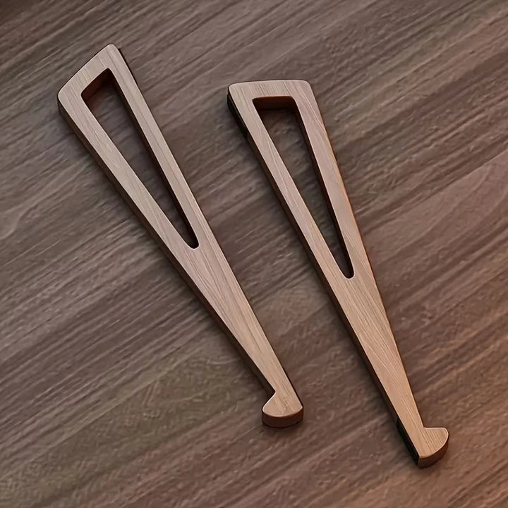 Support ordinateur portable pliable en bois — inclinaison 12°, compact et nomade
